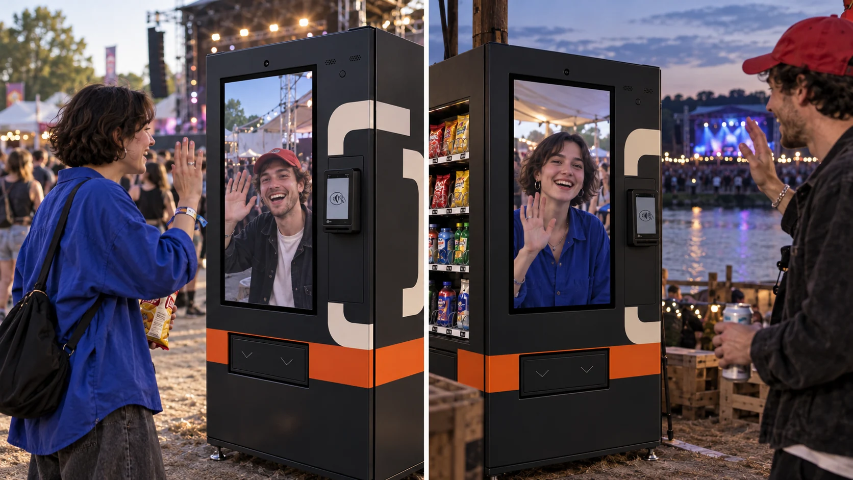 Say hello across locations through an opt-in video link